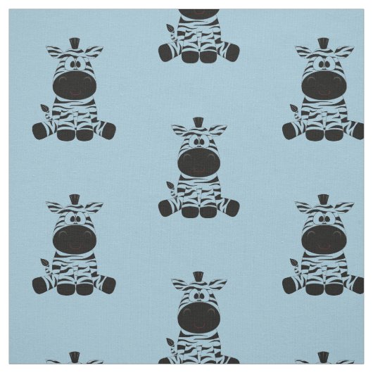 Zebra Blues Stoff (Muster)