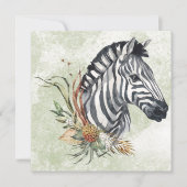 Zebra-Blumenkarte (Vorderseite)