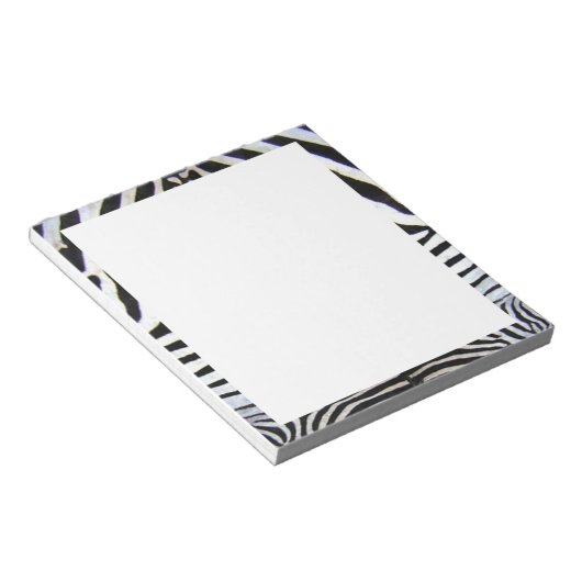 Zebra Border Notizblock (angewinkelt)