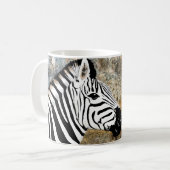 Zebra-Braungrau Kaffeetasse (Vorderseite Links)