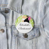 Zebra-Braut-Brautjungfern-Knopf-/Button-Limones Button (Beispiel)