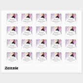 Zebra Bride Groom Brautparty Sticker Lila (Blatt)