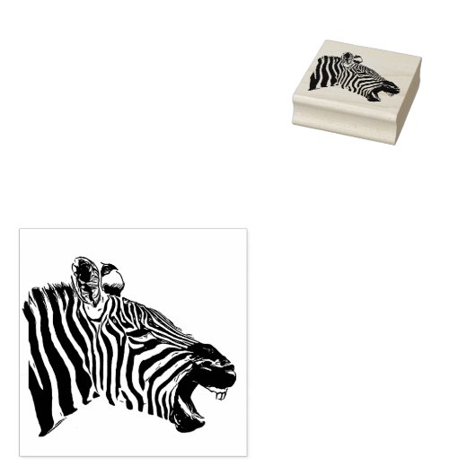 Zebra-Briefmarke Gummistempel (Stempel)