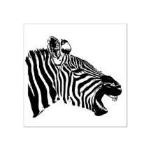Zebra-Briefmarke