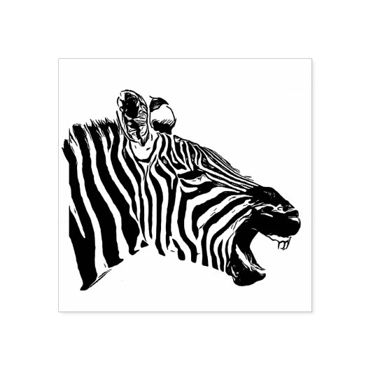 Zebra-Briefmarke Gummistempel (Prägung)