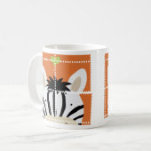 Zebra-Briefmarke Kaffeetasse (Vorderseite Links)