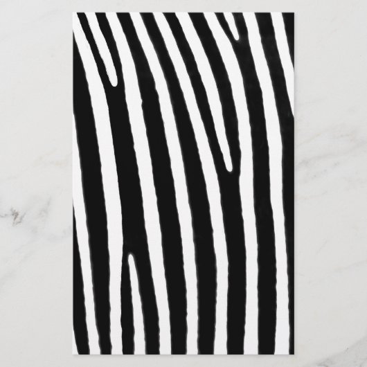 Zebra Briefpapier (Vorderseite)