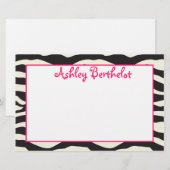 Zebra Briefpapier (Vorne/Hinten)