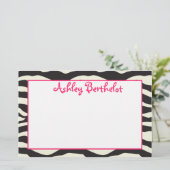 Zebra Briefpapier (Stehend Vorderseite)