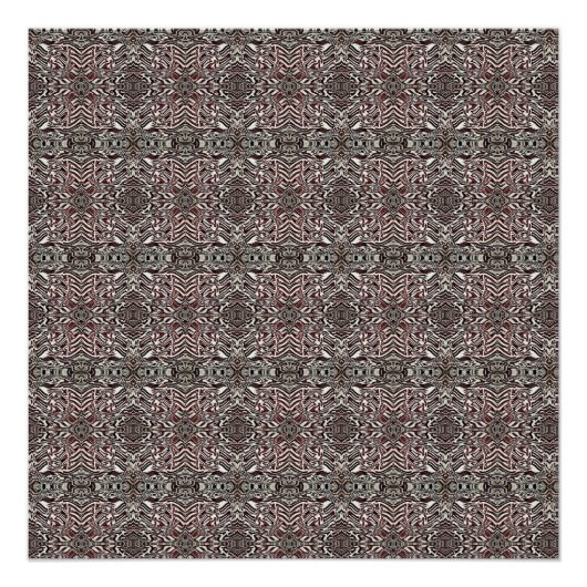 Zebra Brown Poster (Vorderseite)