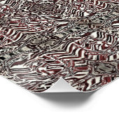 Zebra Brown Poster (Ecke)