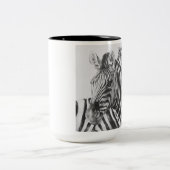 Zebra-Brüder Zweifarbige Tasse (Mittel)