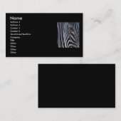 Zebra Business Card Visitenkarte (Vorne/Hinten)
