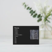 Zebra Business Card Visitenkarte (Stehend Vorderseite)