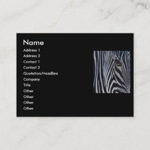 Zebra Business Card Visitenkarte