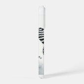 Zebra Butterfly Watercolor AREF295 - Watercolor iPhone Hülle (Rechte Seite)