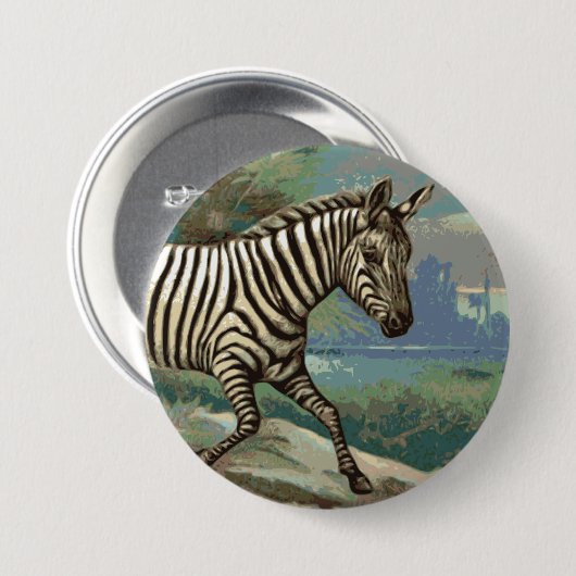 Zebra Button (Vorne & Hinten)