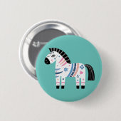 Zebra Button (Vorne & Hinten)