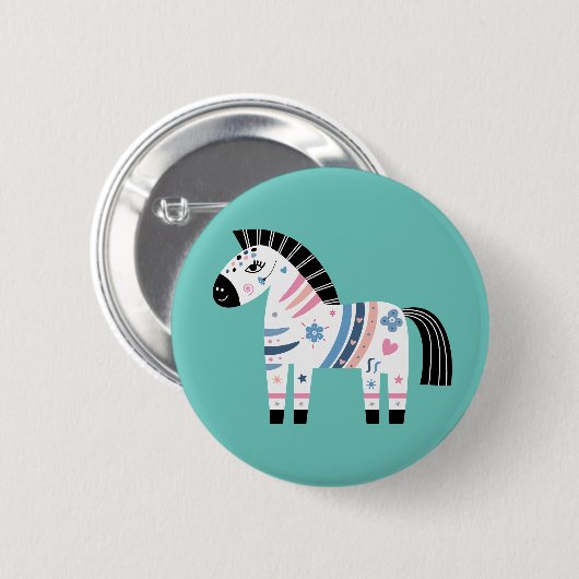 Zebra Button (Vorne & Hinten)