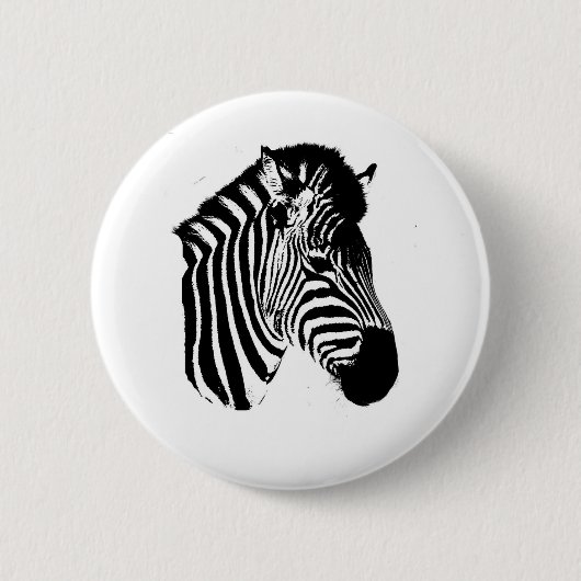 Zebra Button (Vorderseite)