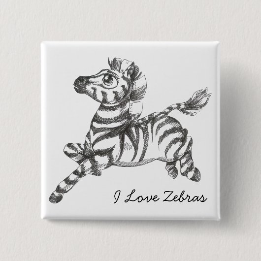 Zebra Button Flair (Vorderseite)