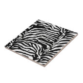 Zebra Camouflage Black and White Artistic Pattern Fliese (Seite)