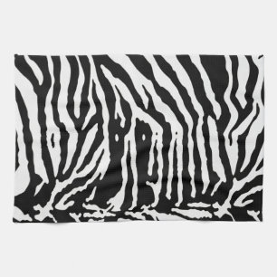 Zebra Camouflage Black and White Artistic Pattern Geschirrtuch
