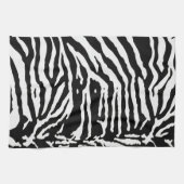 Zebra Camouflage Black and White Artistic Pattern Geschirrtuch (Horizontal)