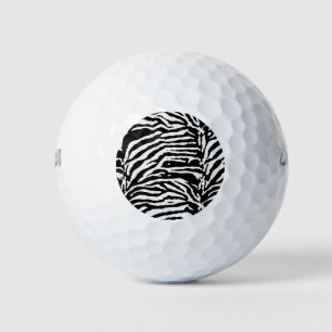 Zebra Camouflage Black and White Artistic Pattern Golfball