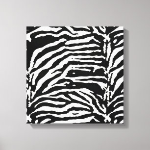 Zebra Camouflage Black and White Artistic Pattern Leinwanddruck