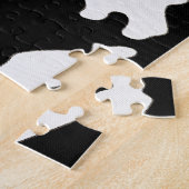 Zebra Camouflage Black and White Artistic Pattern Puzzle (Seite)