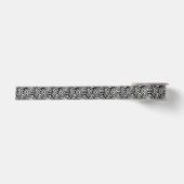 Zebra Camouflage Black and White Artistic Pattern Satinband (Vorderseite)