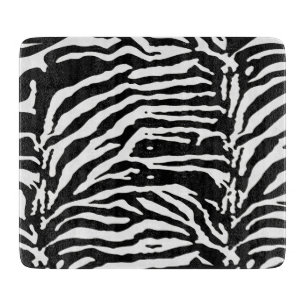 Zebra Camouflage Black and White Artistic Pattern Schneidebrett