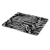 Zebra Camouflage Black and White Artistic Pattern Schneidebrett (Ecke)