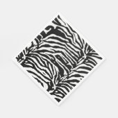 Zebra Camouflage Black and White Artistic Pattern Serviette (Ecke)
