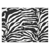 Zebra Camouflage Black and White Artistic Pattern Tischdecke (Vorderseite (Horizontal))