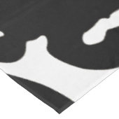 Zebra Camouflage Black and White Artistic Pattern Tischdecke (Schrägansicht)