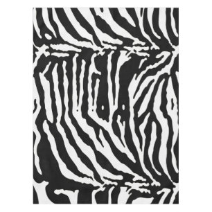 Zebra Camouflage Black and White Artistic Pattern Tischdecke