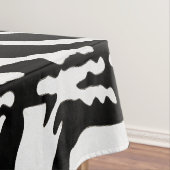 Zebra Camouflage Black and White Artistic Pattern Tischdecke (Beispiel)