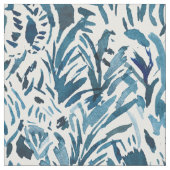 ZEBRA-CAMOUFLAGE Indigo-Safari Stoff (Nahaufnahme)