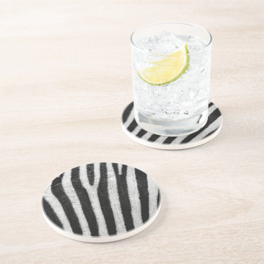 Zebra Camouflage Pattern Getränkeuntersetzer (Seite)