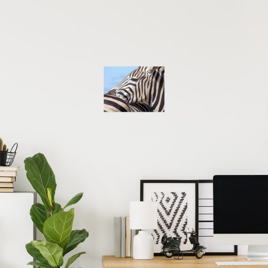 Zebra Canvas Print Poster (Heimbüro)
