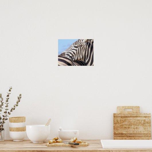 Zebra Canvas Print Poster (Küche)