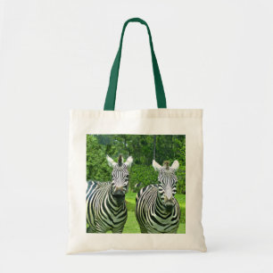 Zebra Charm: Ein grässliches Paar in der Wildnis Tragetasche
