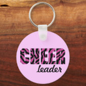 Zebra Cheerleader Schlüsselanhänger (Vorderseite)