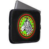 ♥ Zebra Chic & Fabulous Laptop Sleeve ☜ (Vorne Rechts)