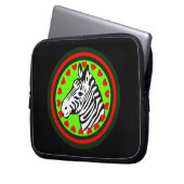 ♥ Zebra Chic & Fabulous Laptop Sleeve ☜ (Vorderseite Links)