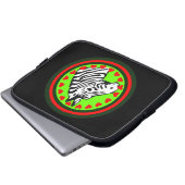 ♥ Zebra Chic & Fabulous Laptop Sleeve ☜ (Vorne Knopf)