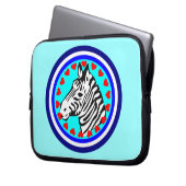♥ Zebra Chic & Fabulous Laptop Sleeve ☜ (Vorderseite Links)