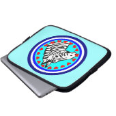 ♥ Zebra Chic & Fabulous Laptop Sleeve ☜ (Vorne Knopf)